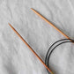 knitpro basix birch 80cm fixed circular knitting needle 1