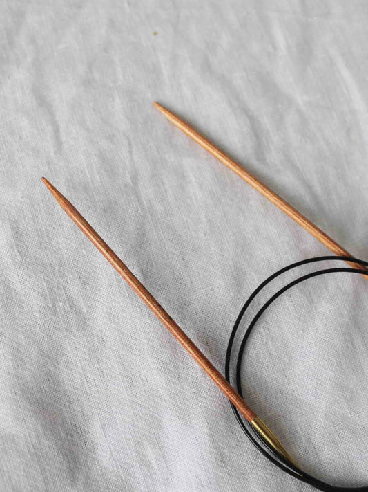 knitpro basix birch 80cm fixed circular knitting needle 1