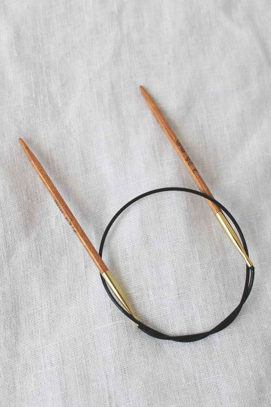 knitpro basix birch 40cm fixed circular knitting needle 1