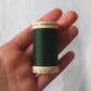 scanfil 100% organic cotton thread wooden reel 100m evergreen #4822