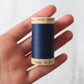 scanfil 100% organic cotton thread wooden reel 100m ink #4815