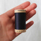 scanfil 100% organic cotton thread wooden reel 100m navy #4818