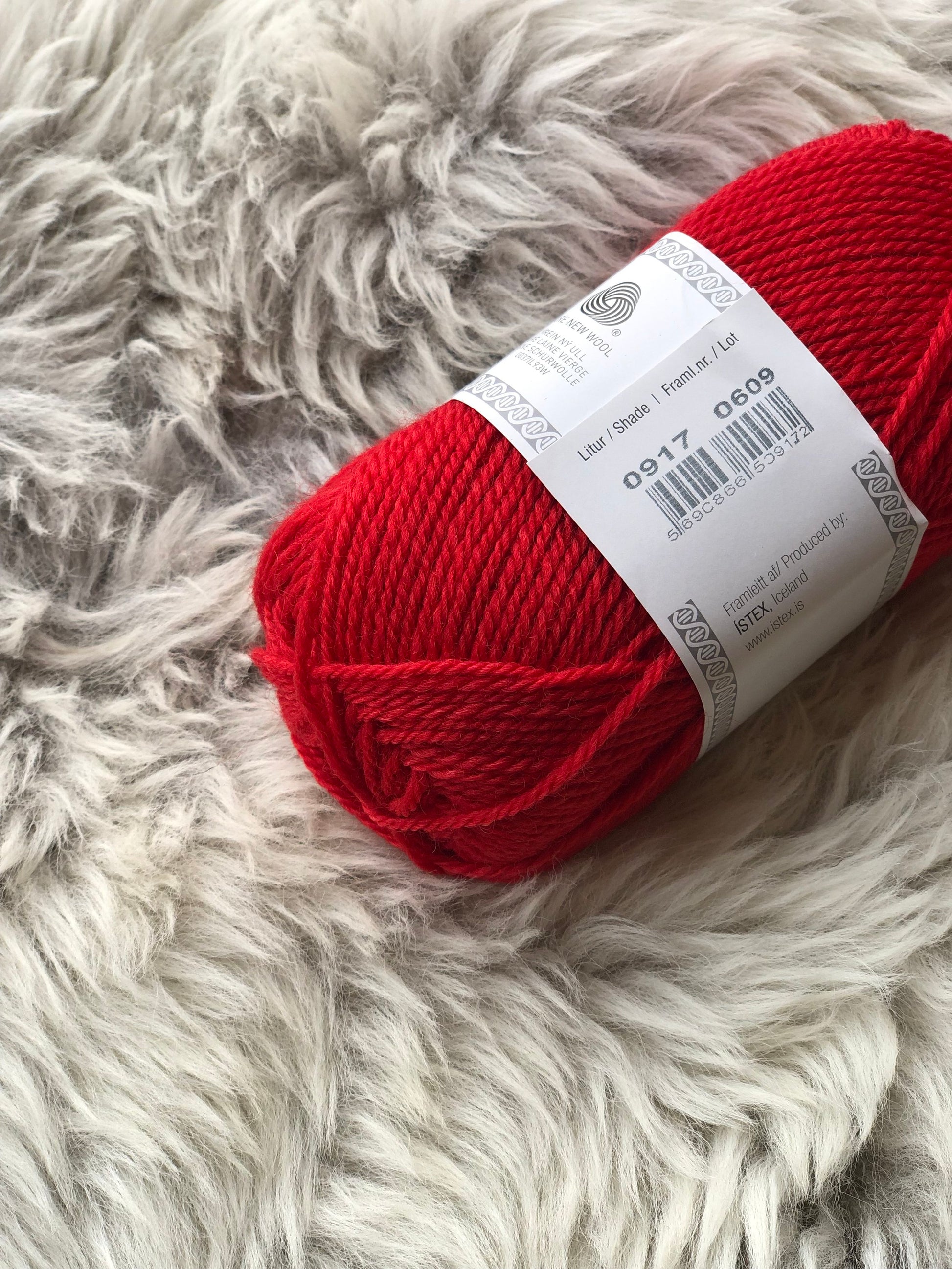 lopi kambgarn yarn 50g tomato #0917