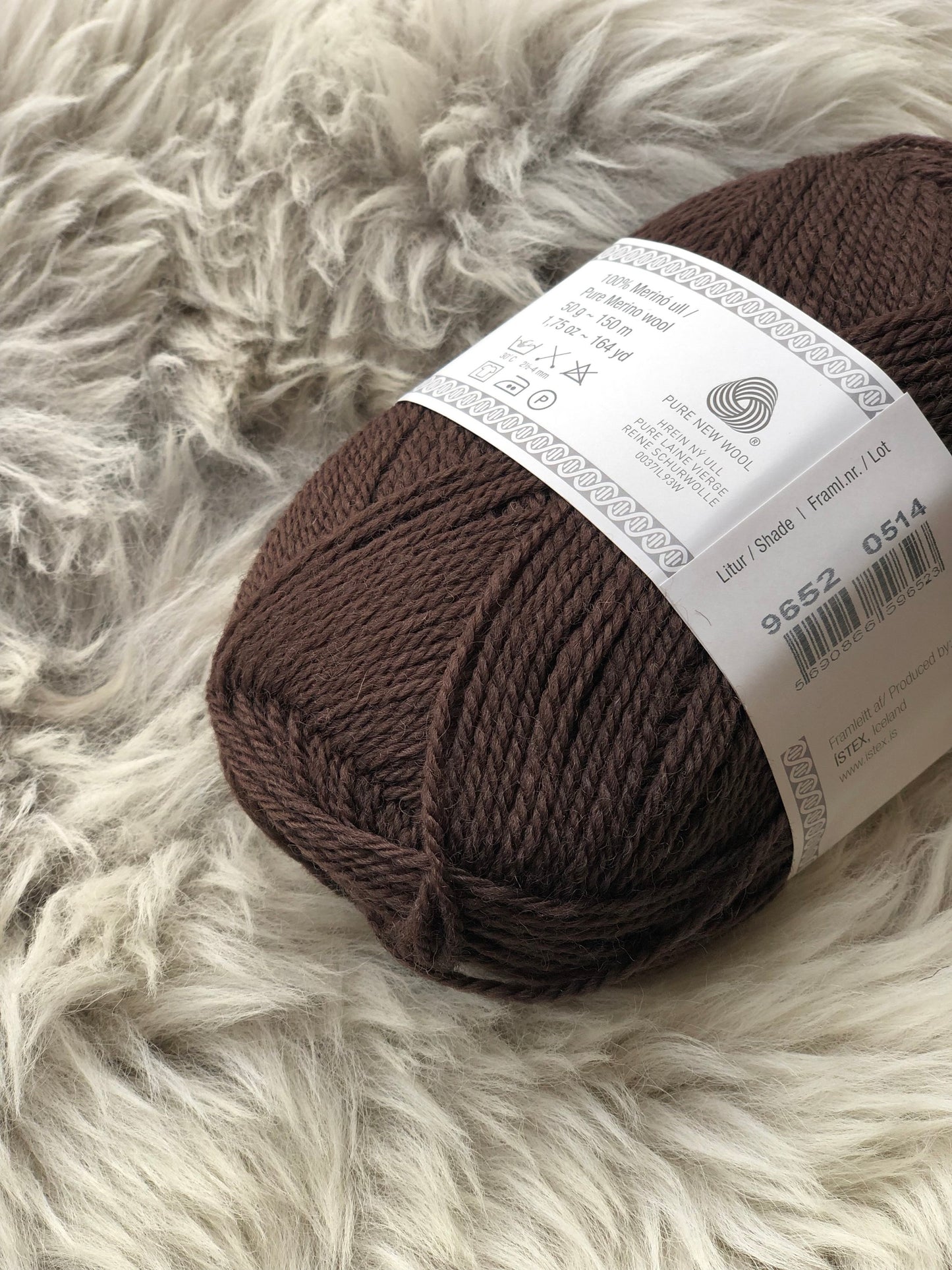 lopi kambgarn yarn 50g chocolate #9652