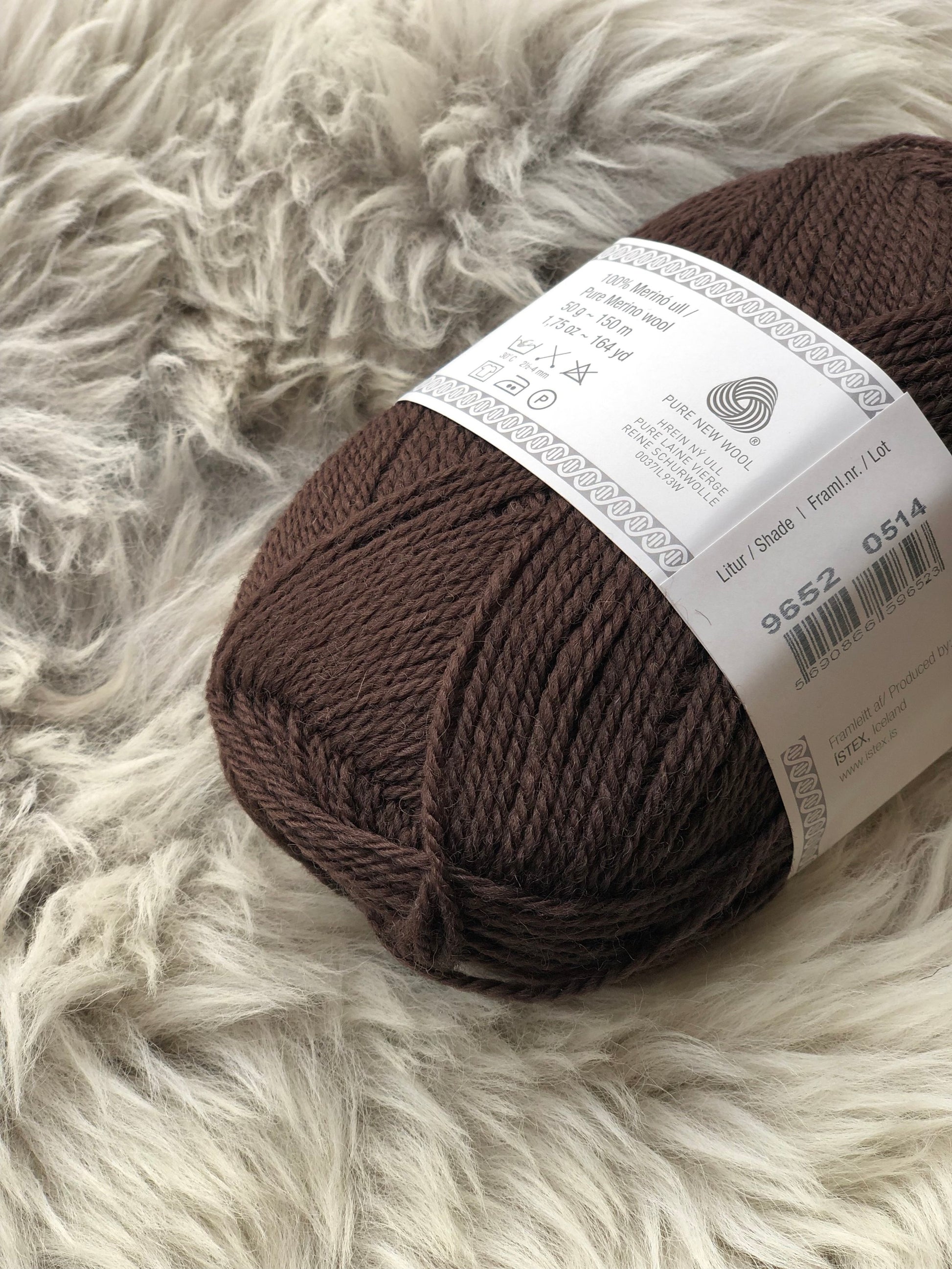 lopi kambgarn yarn 50g chocolate #9652