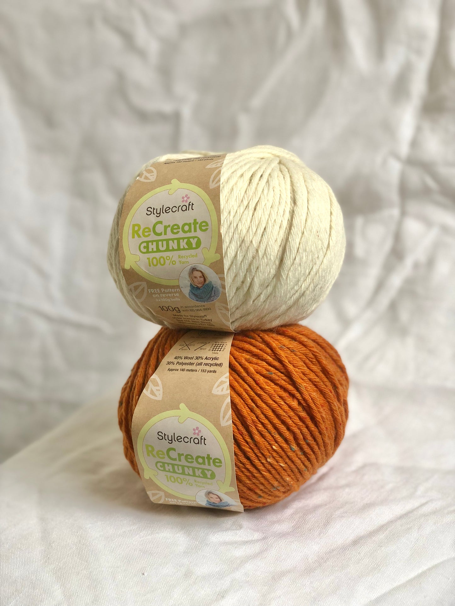 Stylecraft ReCreate Chunky 100% Recycled - 100g