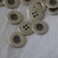 brushed metal button 18mm 1