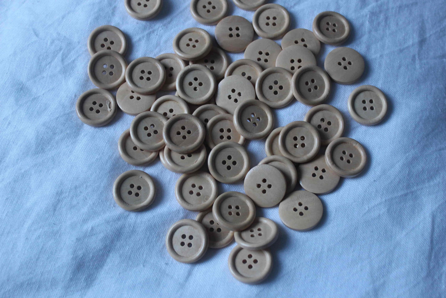 traditional natural wood button 4