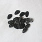 textured matte black metal buttons 25mm x 15mm