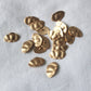 textured matte creamy gold metal buttons 25mm x 15mm