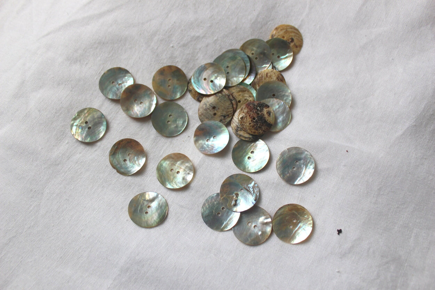 mother of pearl button various sizes 2