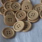 traditional natural wood button 2
