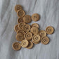 traditional natural wood button 1