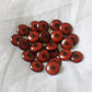 brown vintage domed button 23mm 1