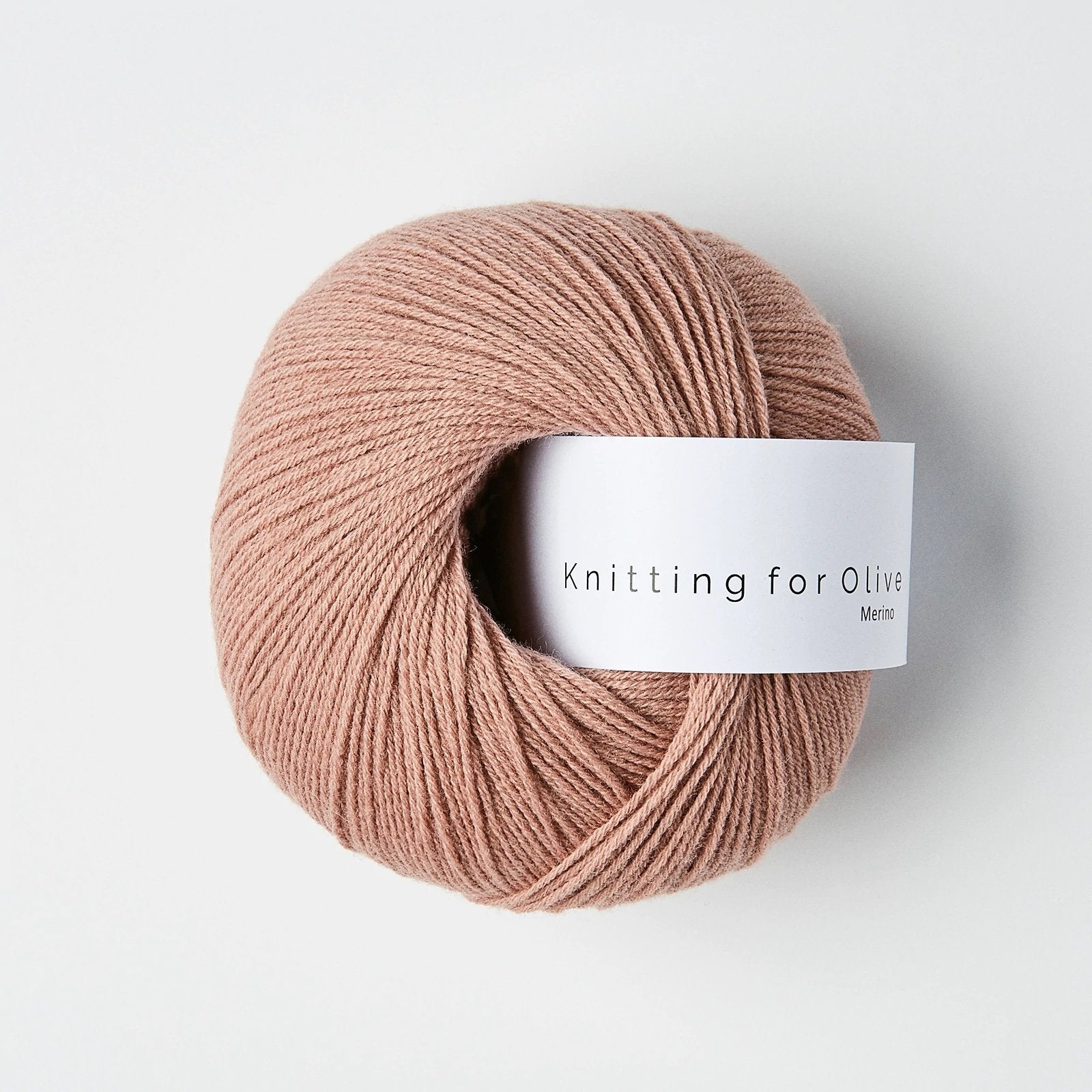 knitting for olive merino 50g rose clay