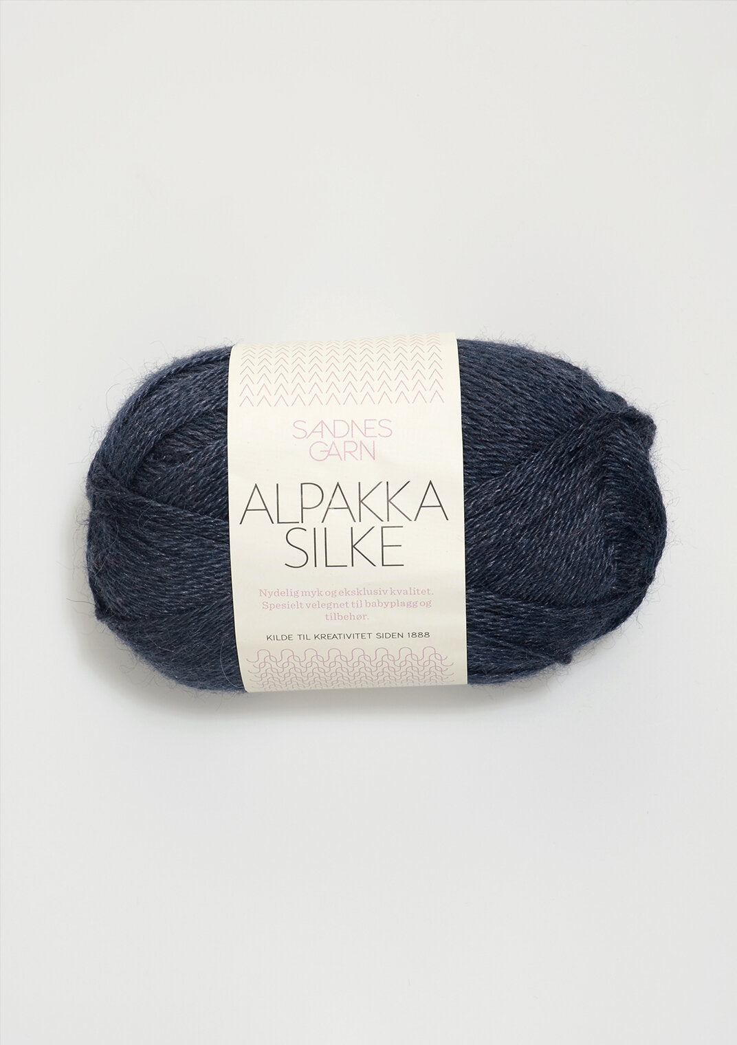 sandnes garn alpakka silke yarn 50g deep blue 6081