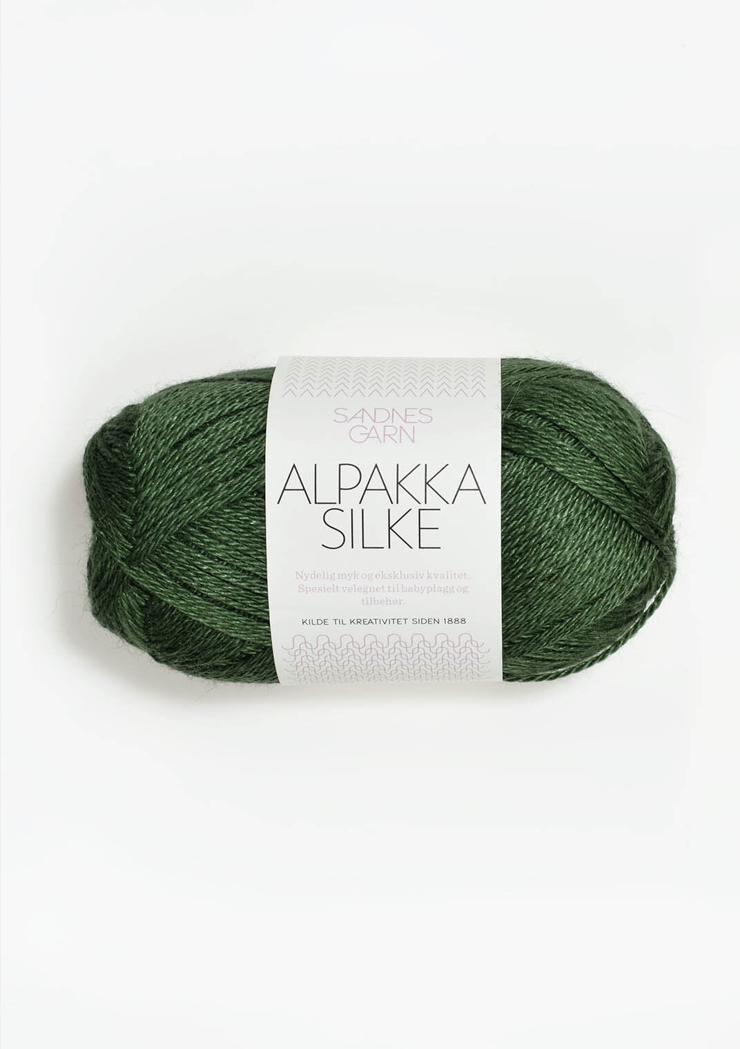 sandnes garn alpakka silke yarn 50g green 8264