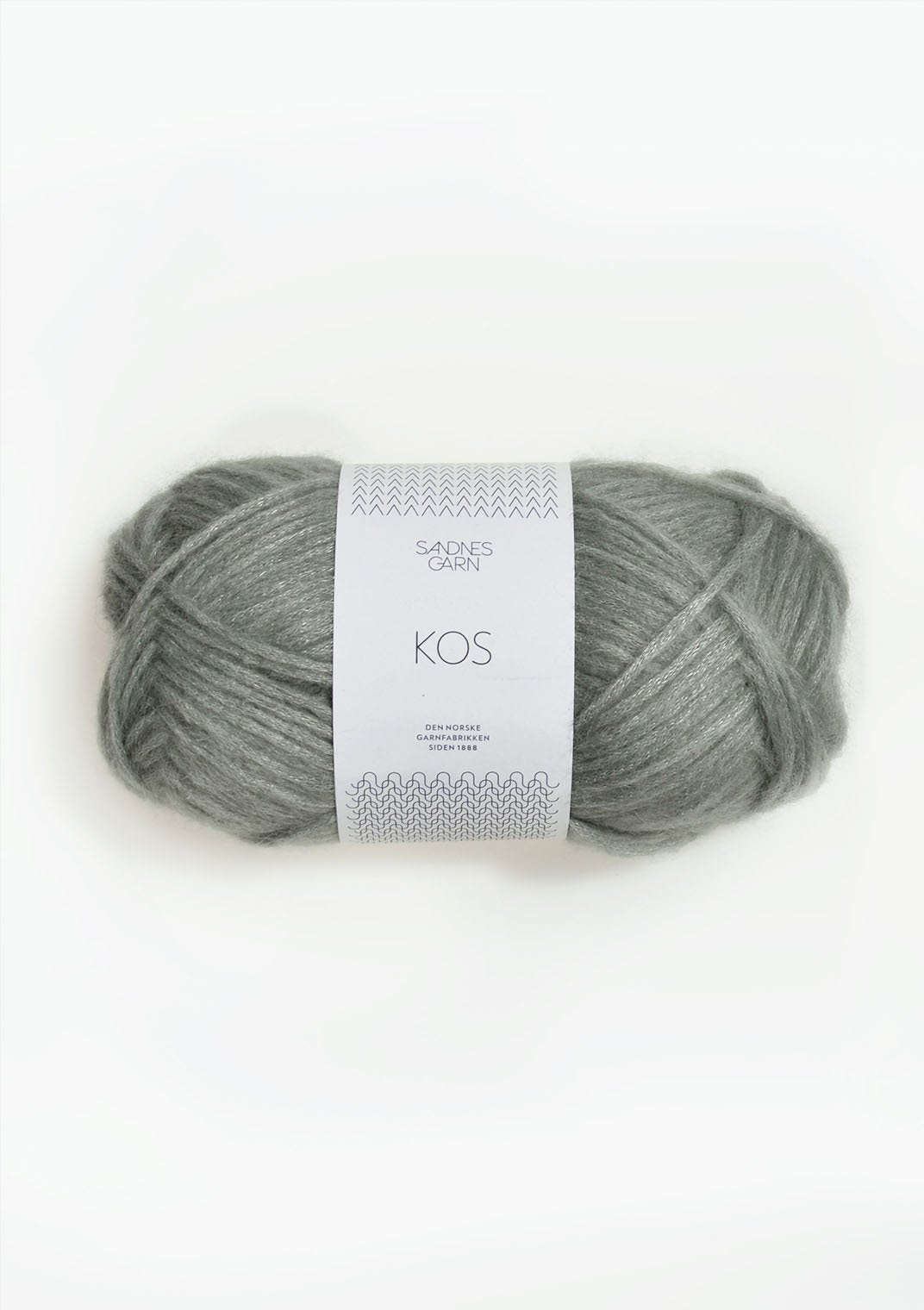 sandnes garn kos yarn 50g light green 8521