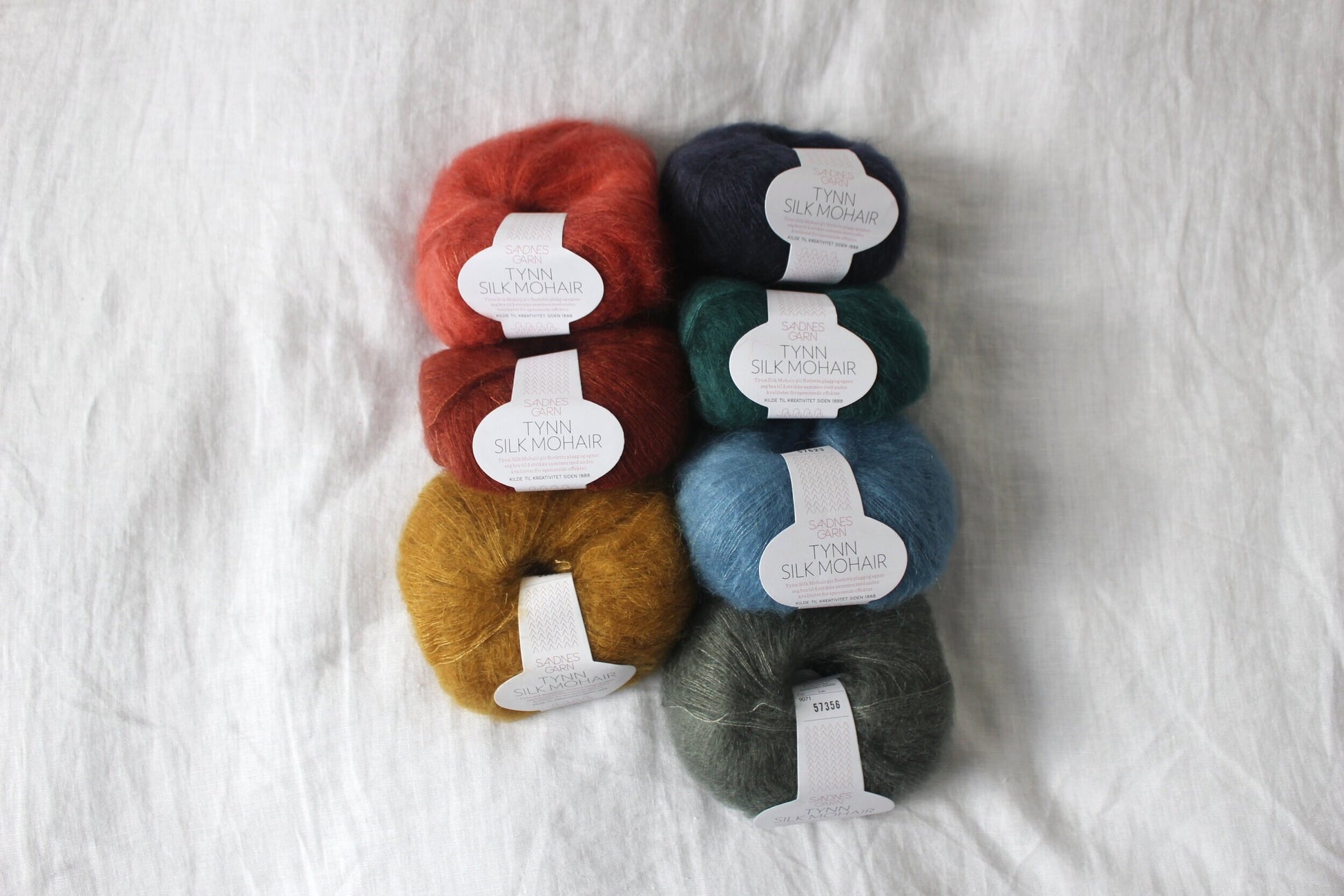 sandnes garn tynn silk mohair yarn 25g 2