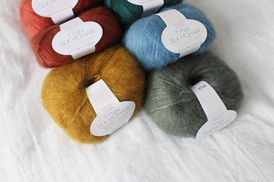 sandnes garn tynn silk mohair yarn 25g 1