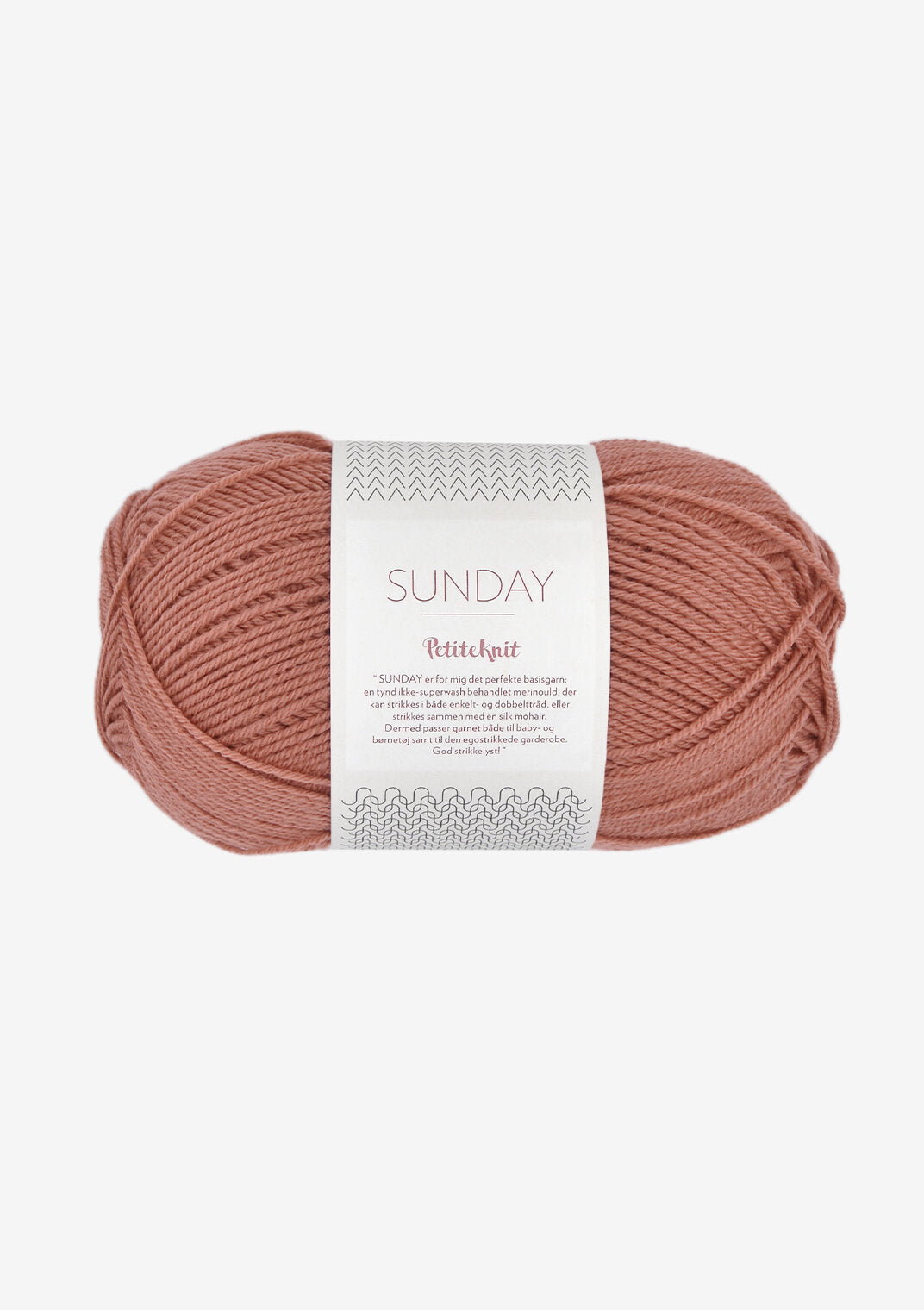 sandnes garn sunday by petiteknit yarn 50g dusty rouge #3553