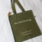 no frills tote bag olive 2