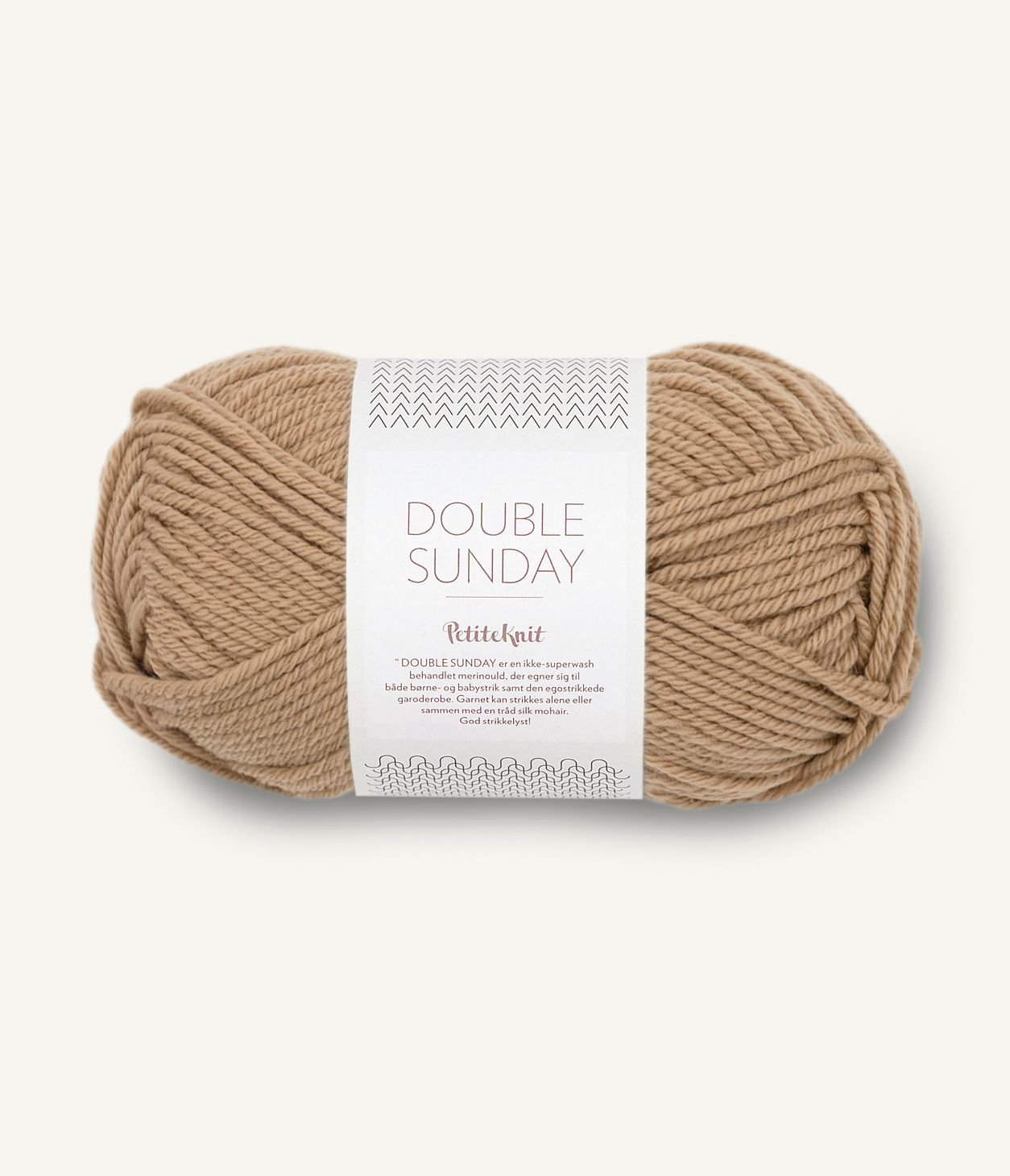 sandnes garn double Sunday by petiteknit yarn camel #2542