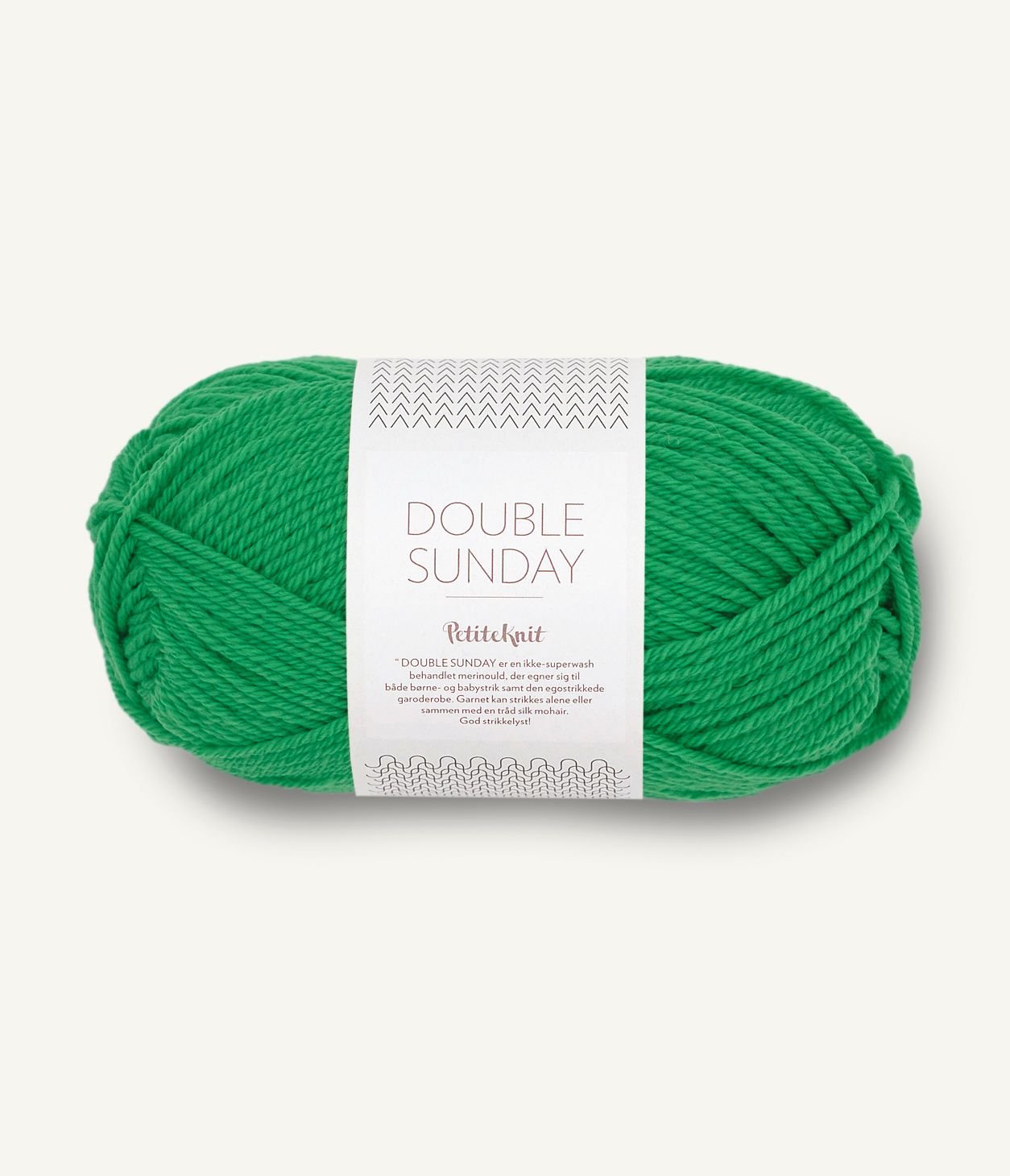 sandnes garn double Sunday by petiteknit yarn statement green #8236