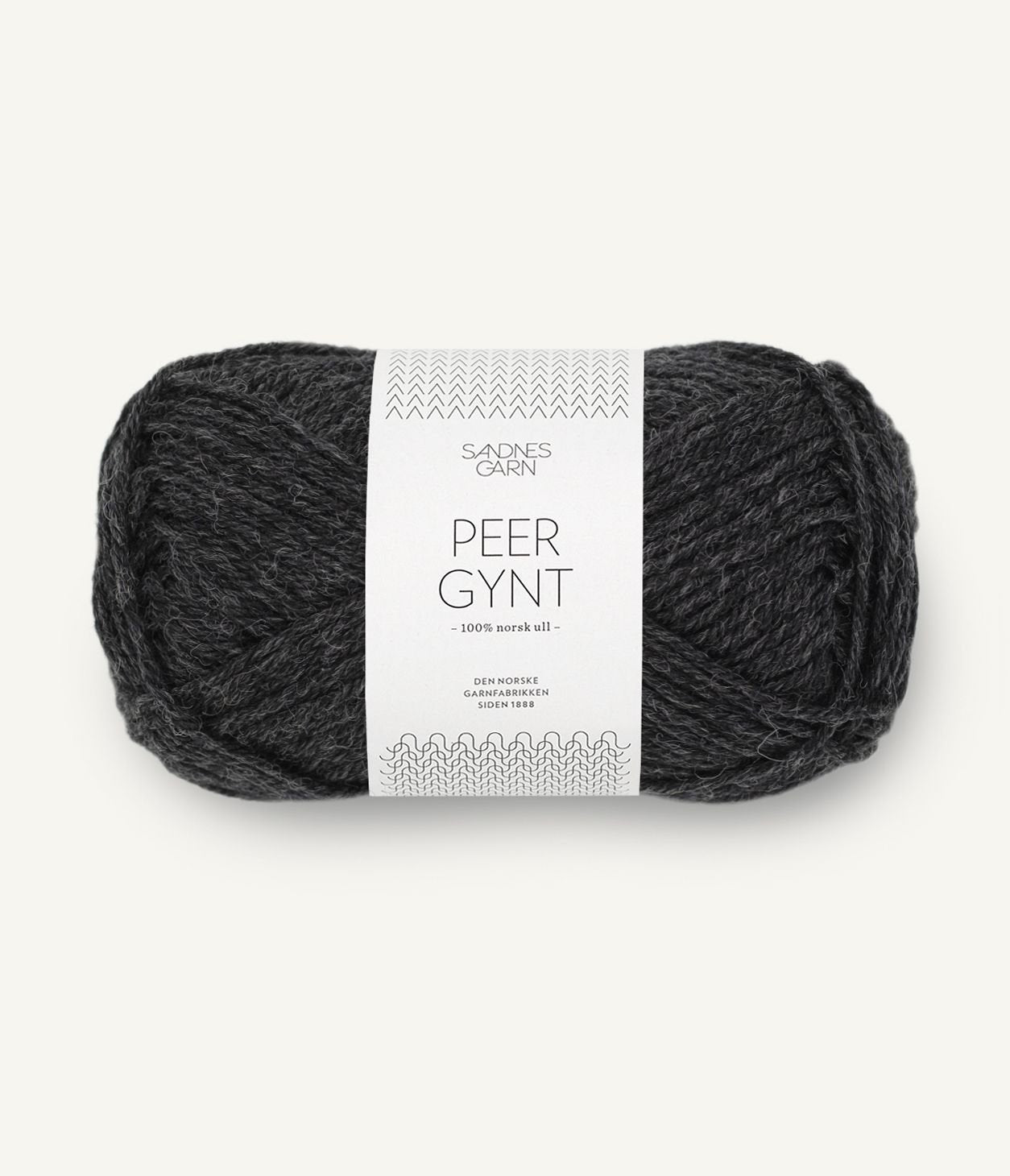 sandnes garn peer gynt yarn coal mix #1088