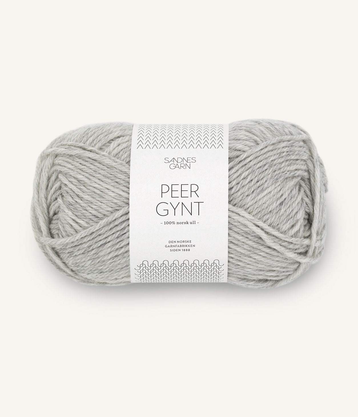 sandnes garn peer gynt yarn light grey mix #1032